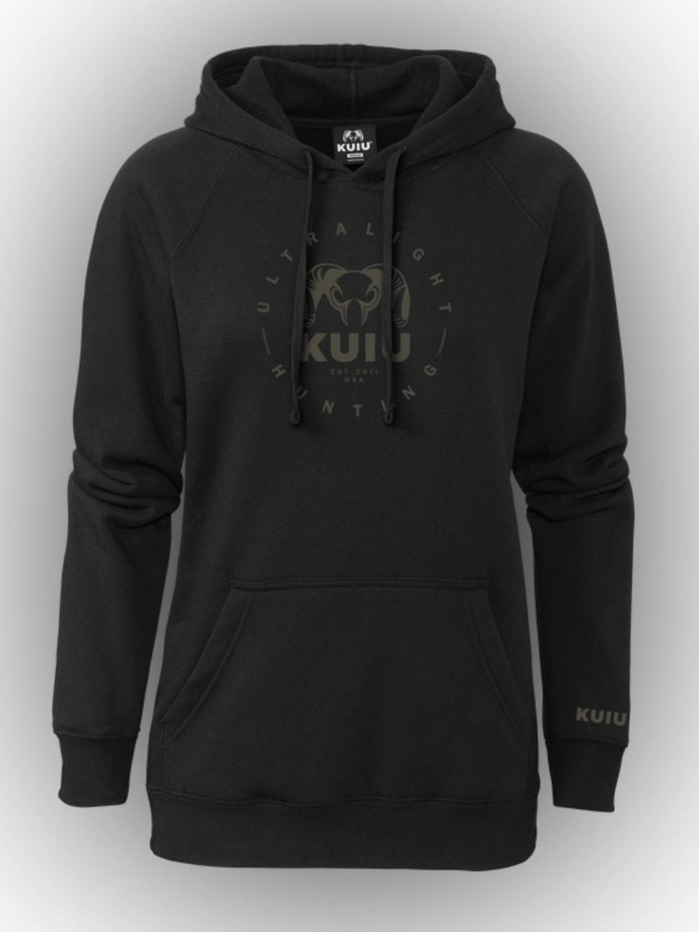 KUIU Women’s Black Logo Hoodie Sweater